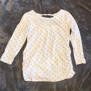 Long sleeve maternity shirt